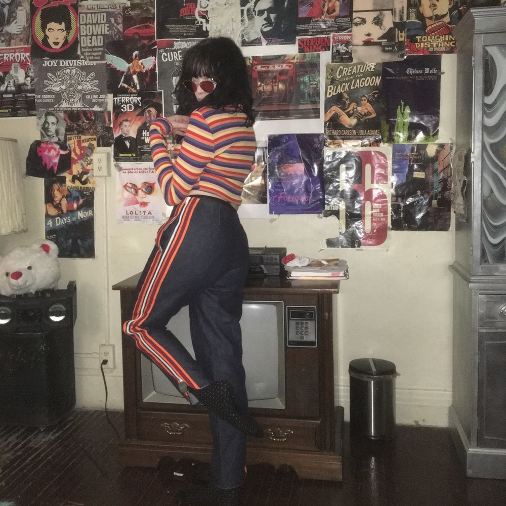 Calvin Klein stripe jeans 205W39NYC ✨